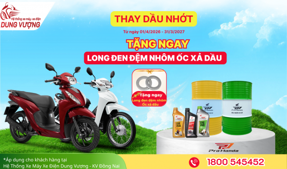 THAY DẦU NHỚT - TẶNG LONG ĐEN ĐỆM NHÔM ỐC XẢ DẦU